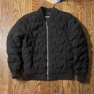 Karl Lagerfeld Black Bomber Jacket